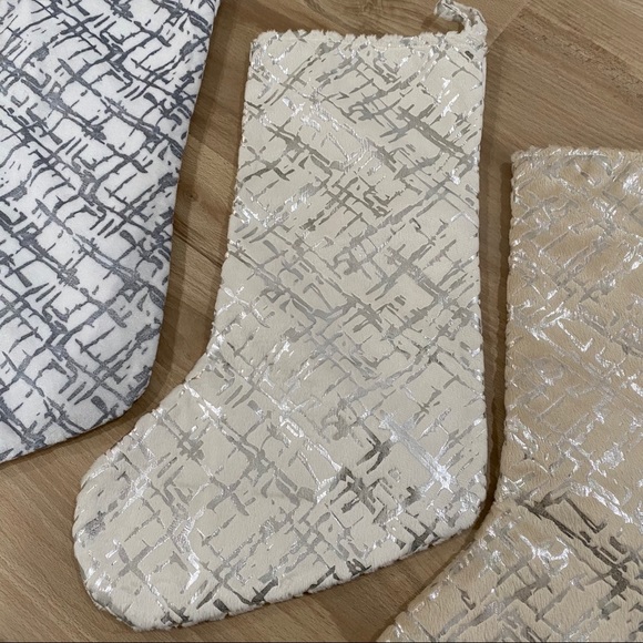 Silver Holiday Stockings - Picture 3 of 8